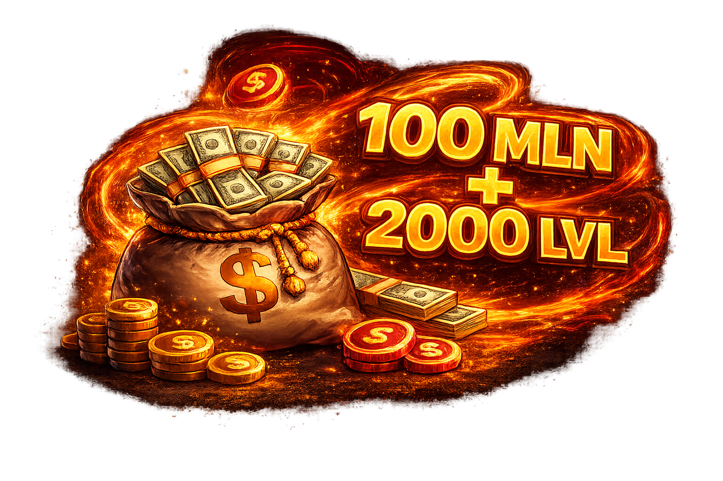 100 MLN + 2000 LVL